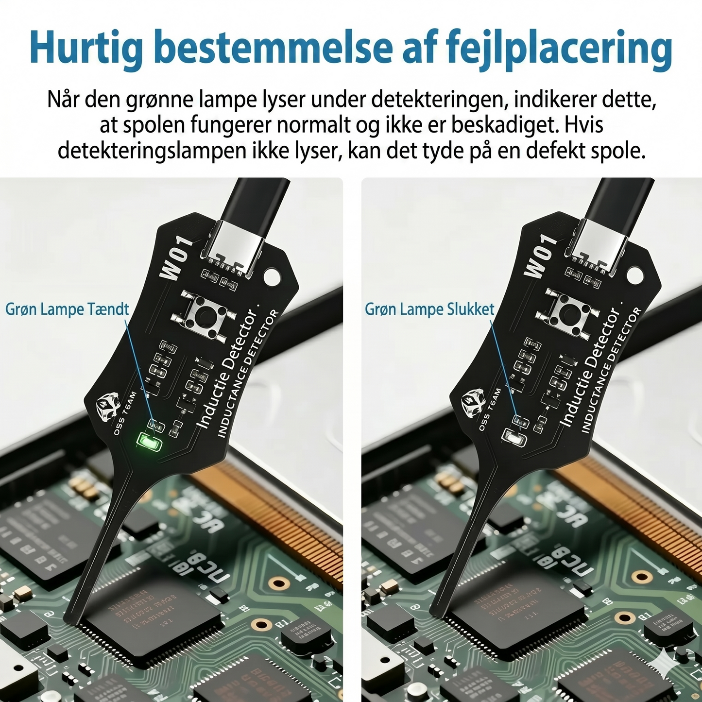 In-circuit induktortester