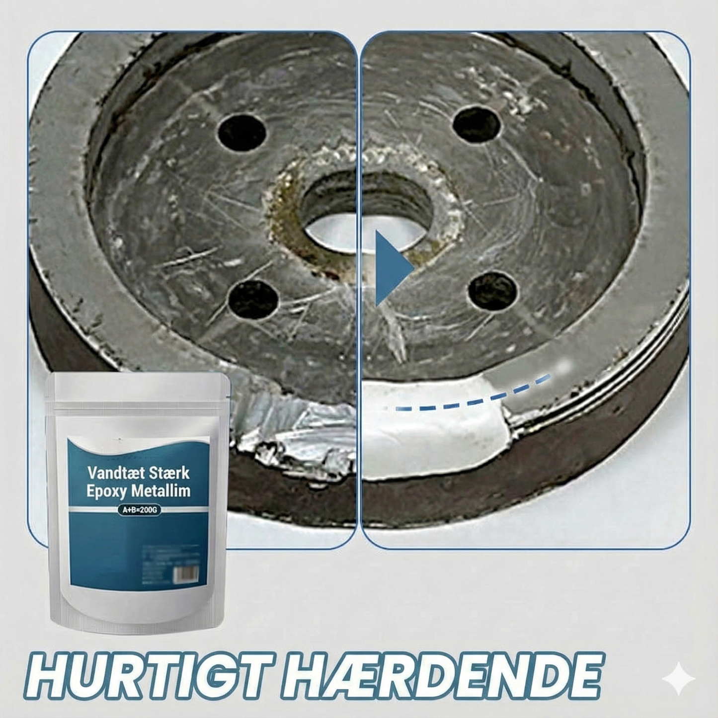 Super stærk metalepoxy (slagfast)