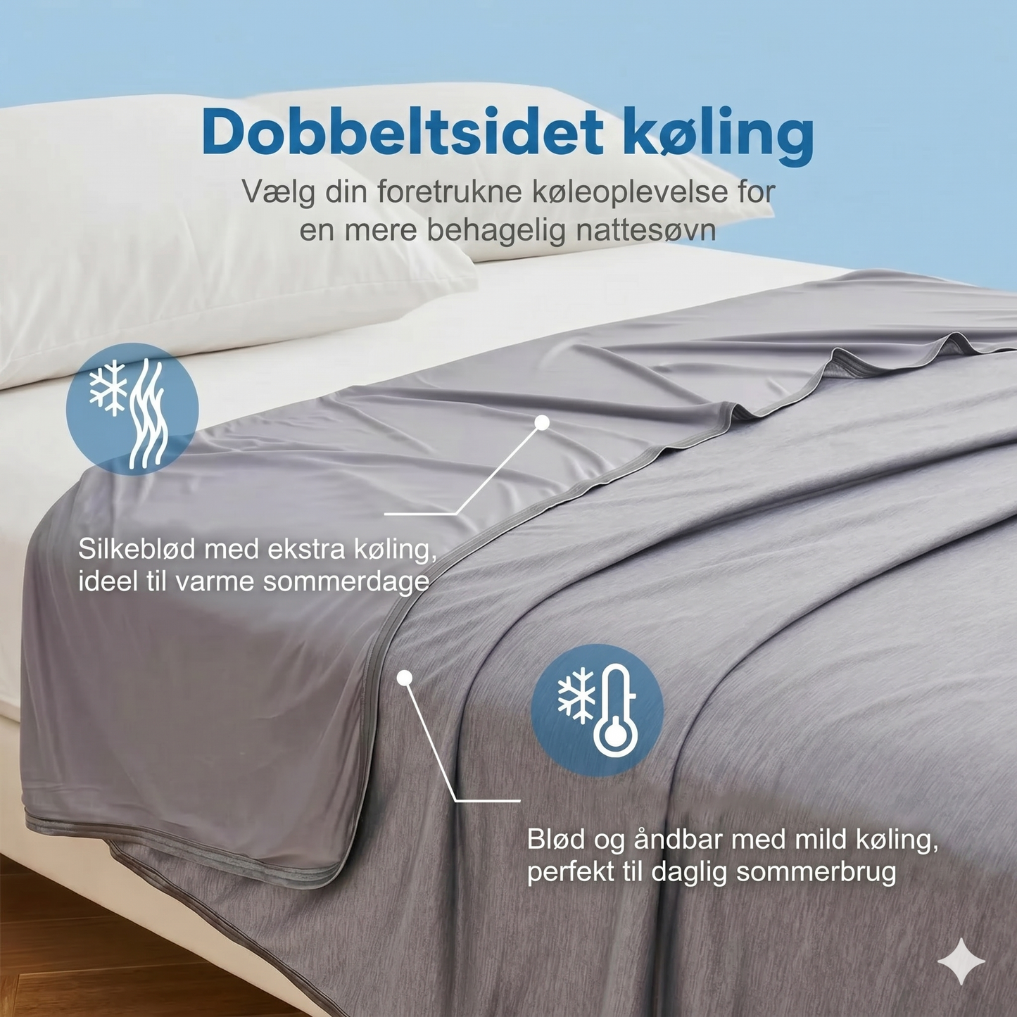 Køleteppe til varme sovere