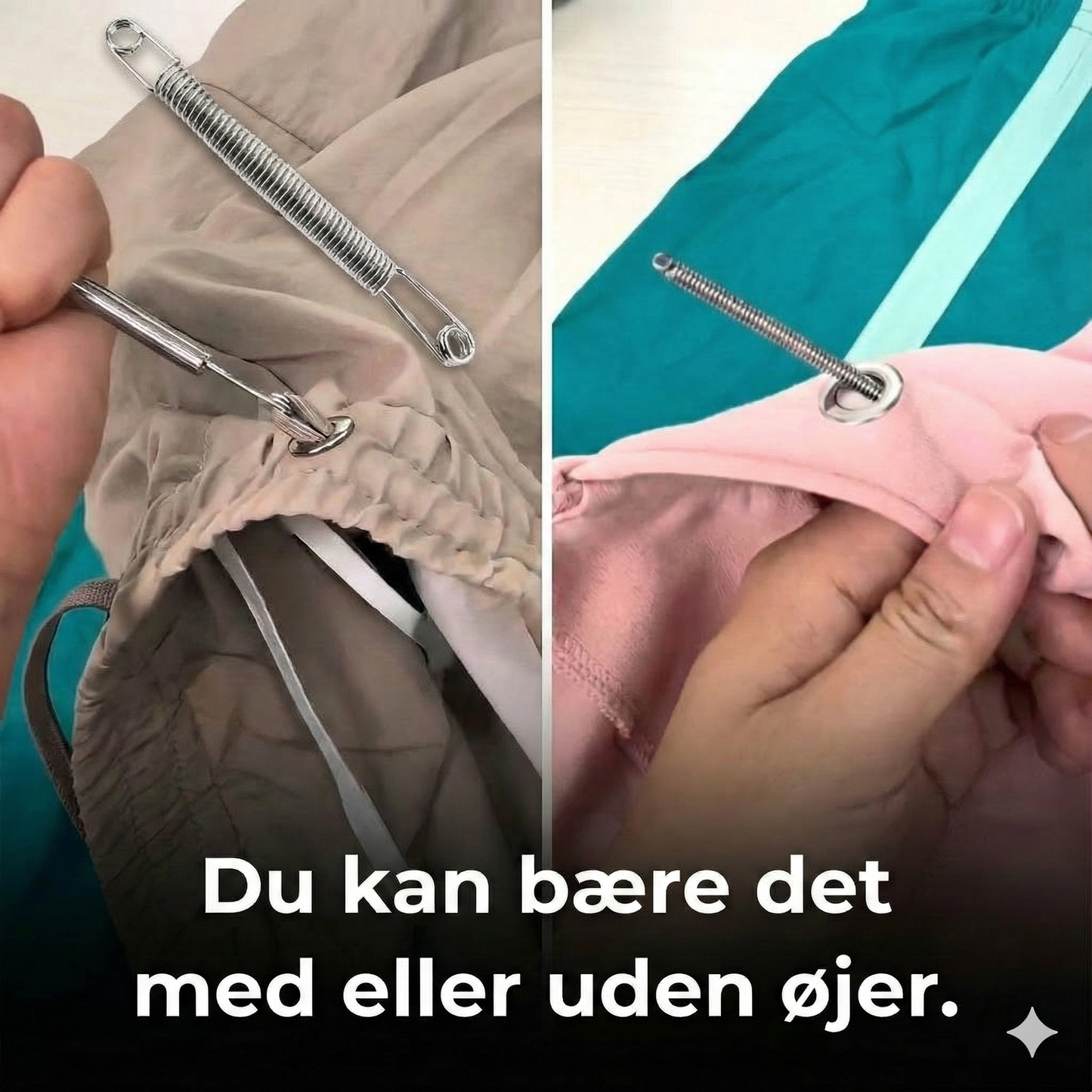 Multifunktionelt foldbart fjedertræksnøreværktøj