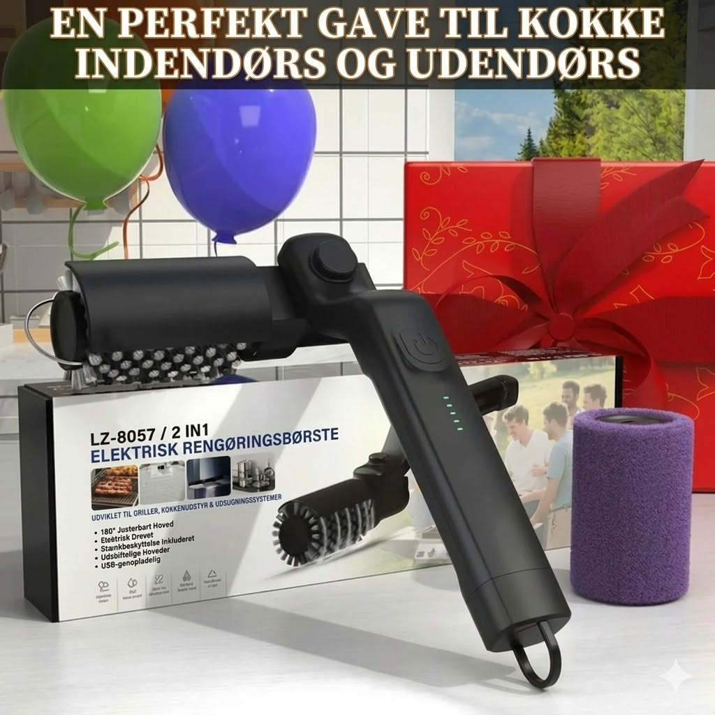 Ledningsfri elektrisk grillbørsterenser