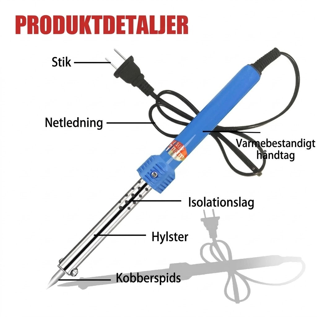 Elektrisk graverkniv med ekstern opvarmning