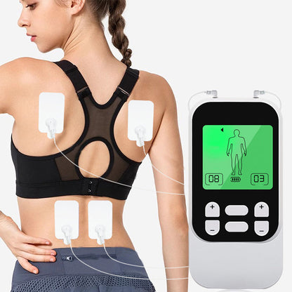 Bærbar to-kanals TENS-muskelstimulator