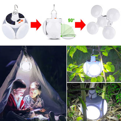Multifunktionel sammenklappelig solcelle-fodboldlampe