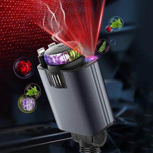 5-i-1 oplader med aromadiffuser og stjernehimmel