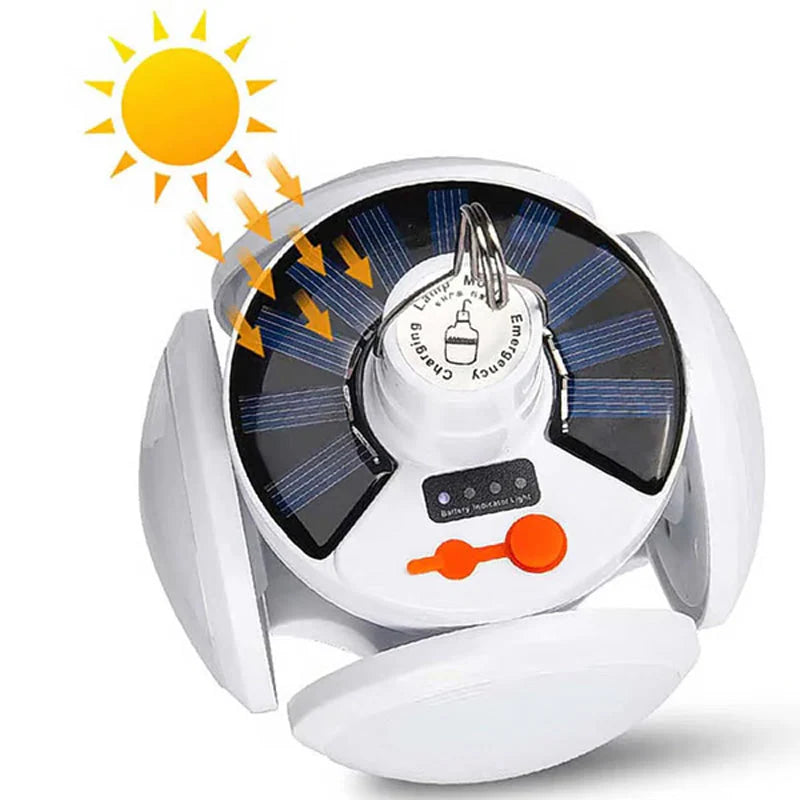 Multifunktionel sammenklappelig solcelle-fodboldlampe