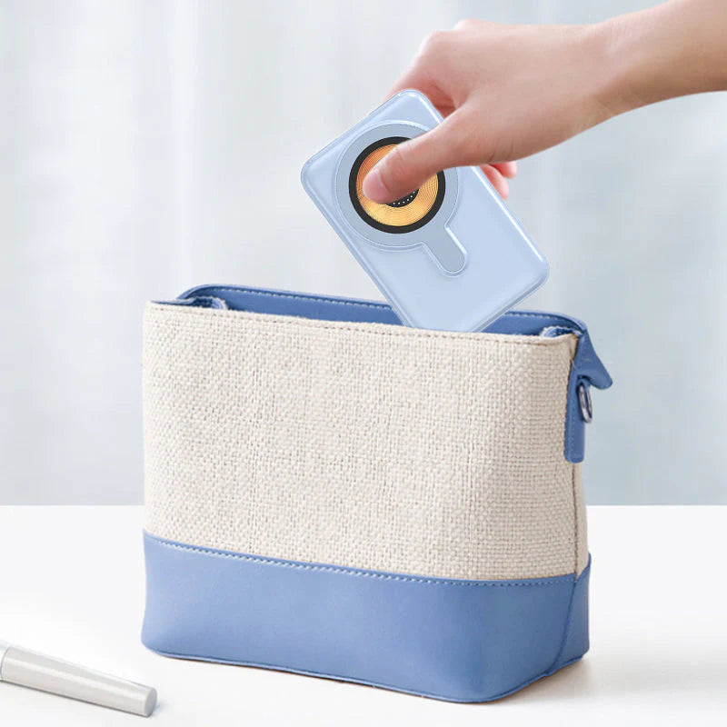 Magnetisk trådløs powerbank 10000 mAh hurtigoplader med mobilholder