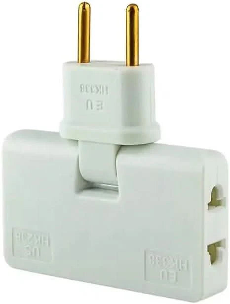 180° drejelig 3-vejs stikkontakt