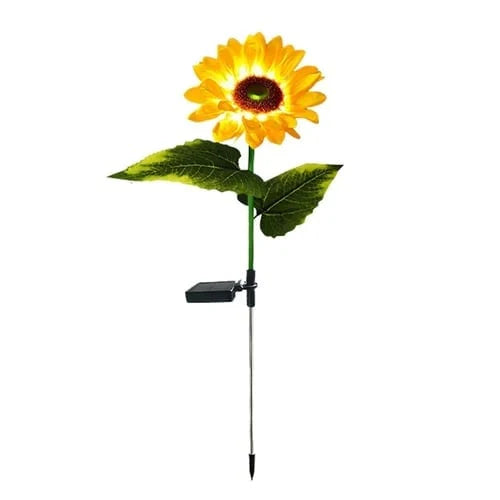 Vandtætte solcellelamper (3 solsikkelamper)