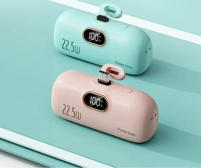 5000 mAh bærbar mini-powerbank til telefon