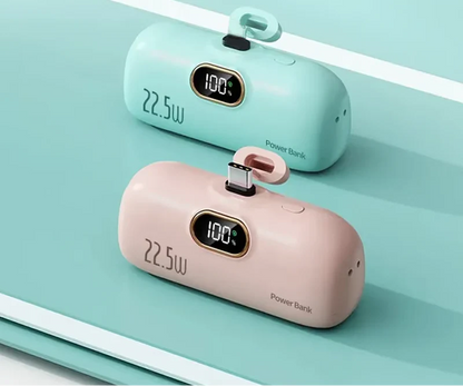 5000 mAh bærbar mini-powerbank til telefon