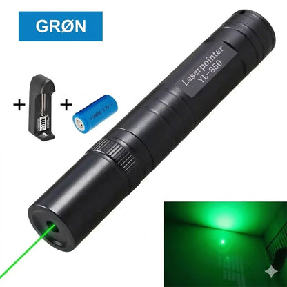 Kraftig enkeltpunkts laserpointer