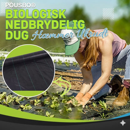 Biologisk nedbrydelig ukrudtsdug