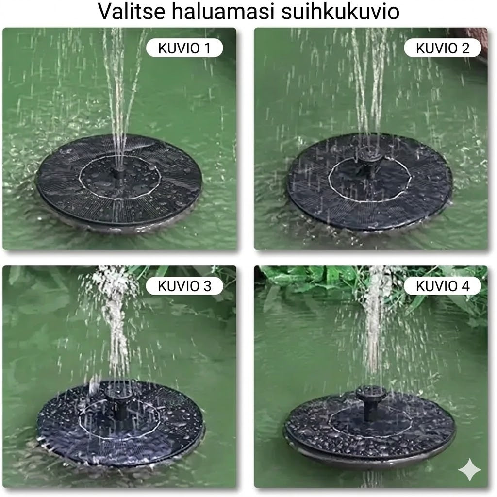 Solcelledrevet springvand