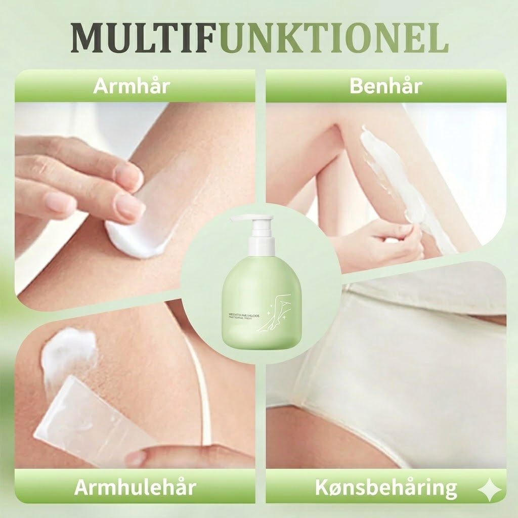 Mild og ikke-irriterende hårfjerningscreme (230g + skraber)