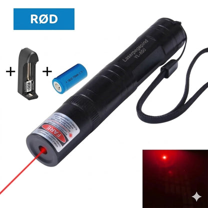 Kraftig enkeltpunkts laserpointer