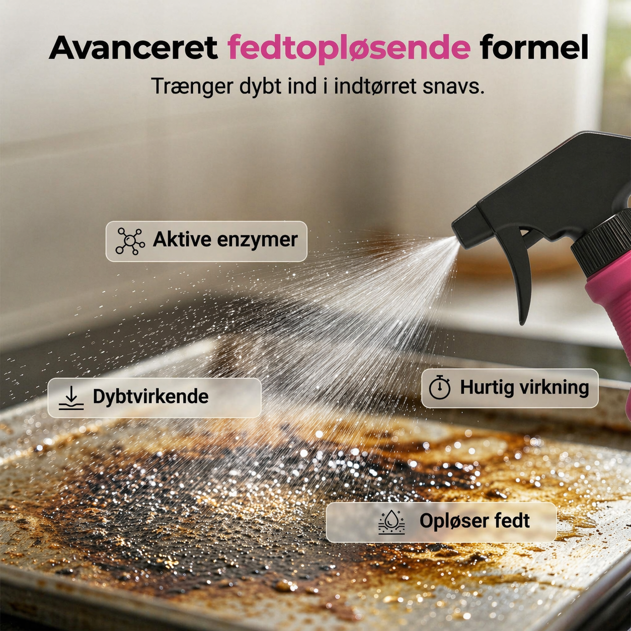 Kraftfuld affedtningsspray