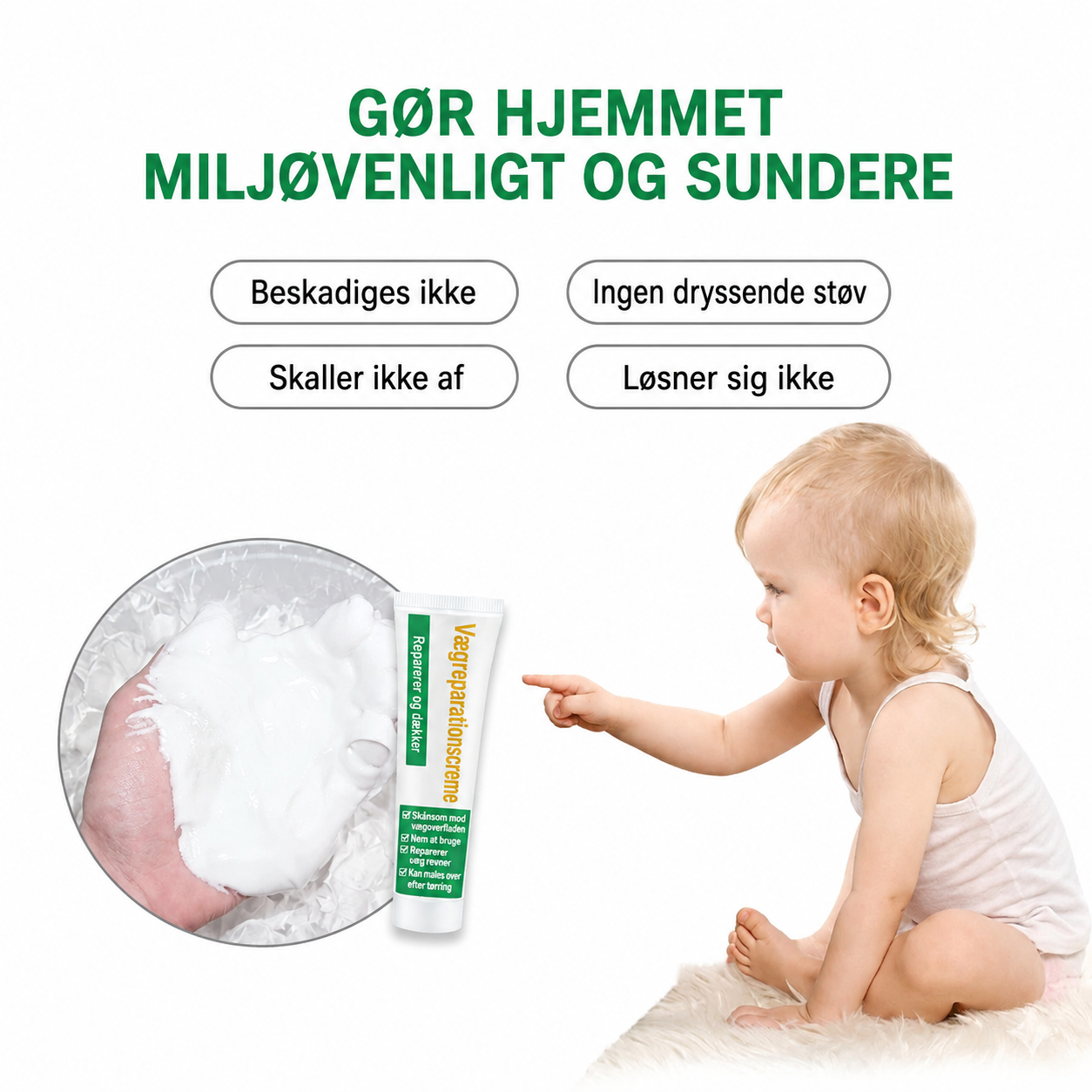 Giftfrit vægreparationsmiddel