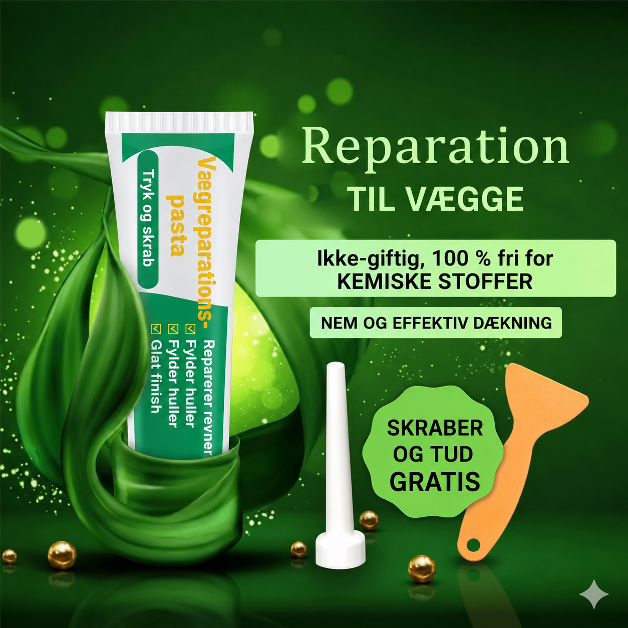 Giftfrit vægreparationsmiddel
