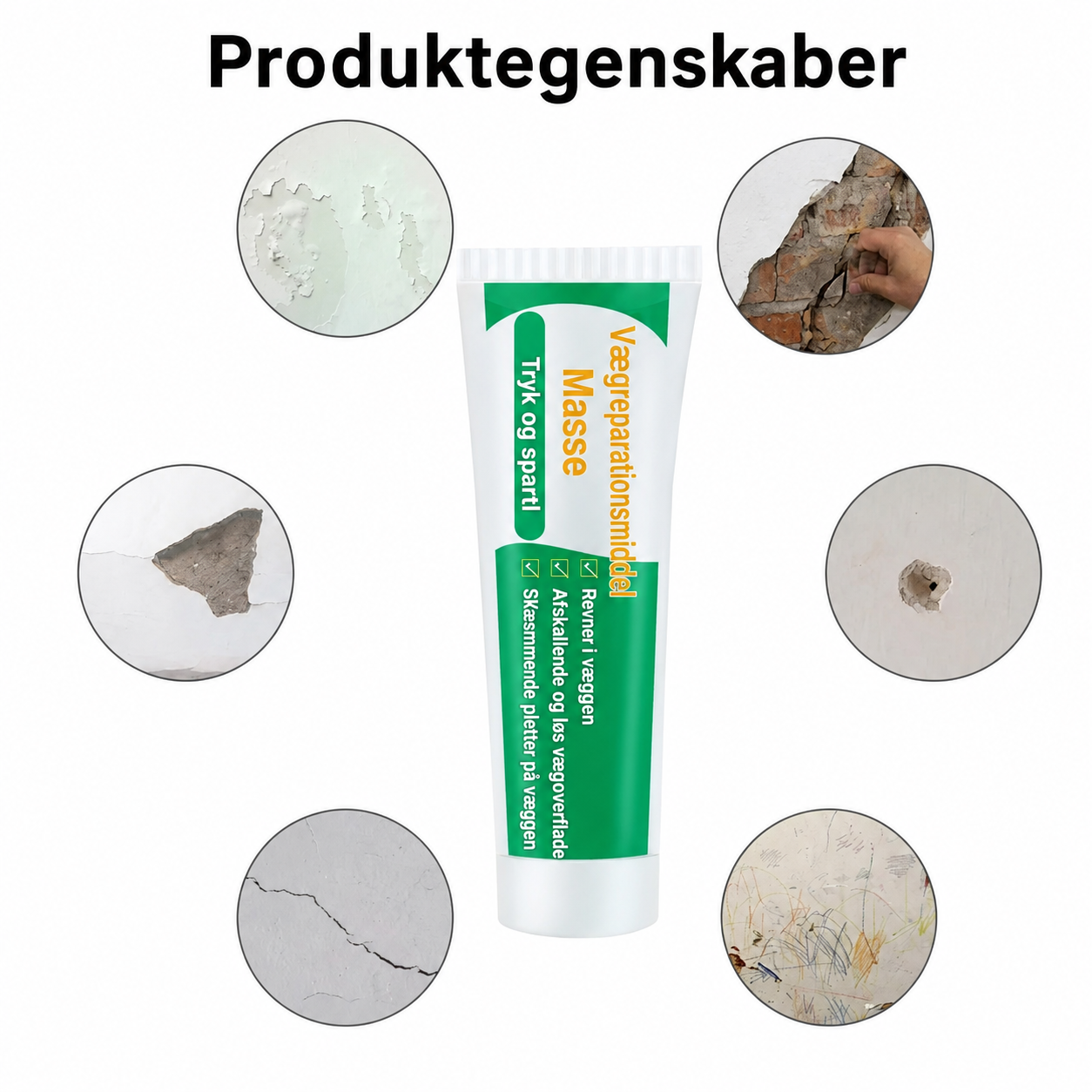 Giftfrit vægreparationsmiddel