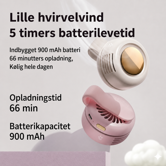 Bærbar miniventilator