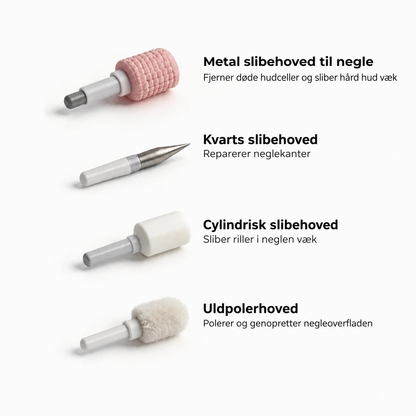 Elektrisk neglefræser med digital hastighedsregulering