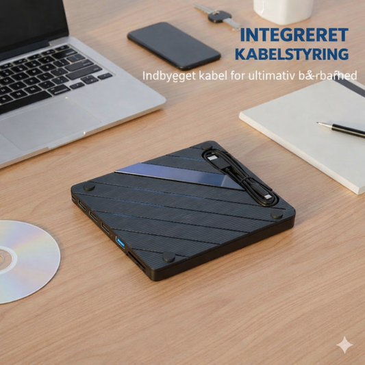 Eksternt CD/DVD-drev til bærbar computer