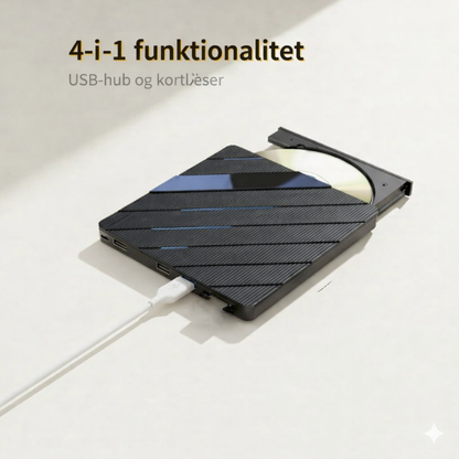 Eksternt CD/DVD-drev til bærbar computer
