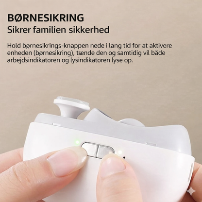 3-i-1 elektrisk poleringsmaskine og automatisk negleklipper