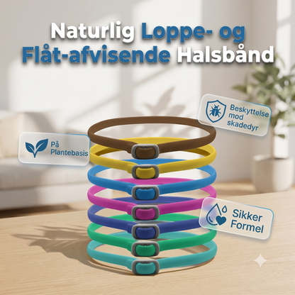Loppe- og flåthalsbånd til kæledyr