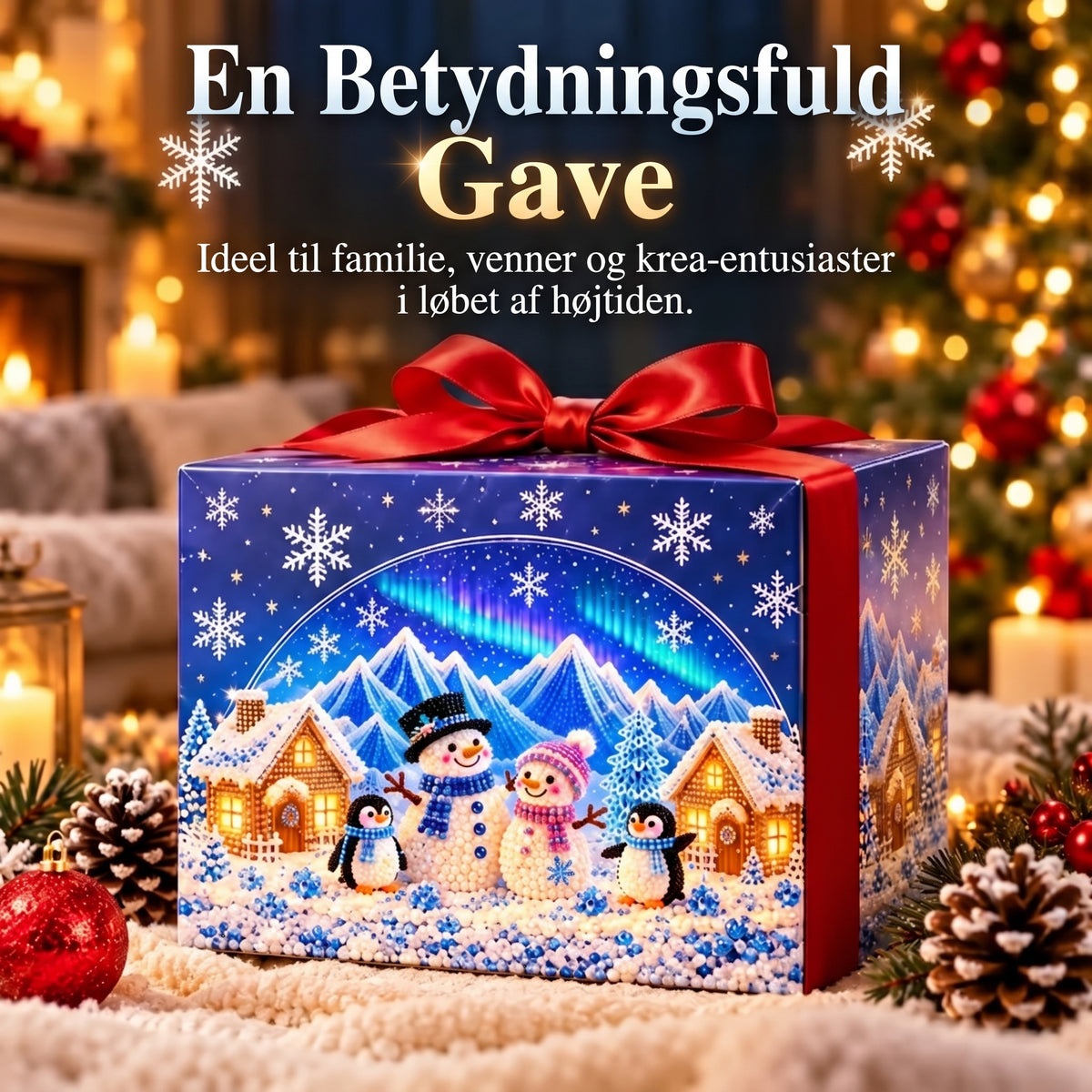 DIY vintereventyr med rhinsten og perledetaljer