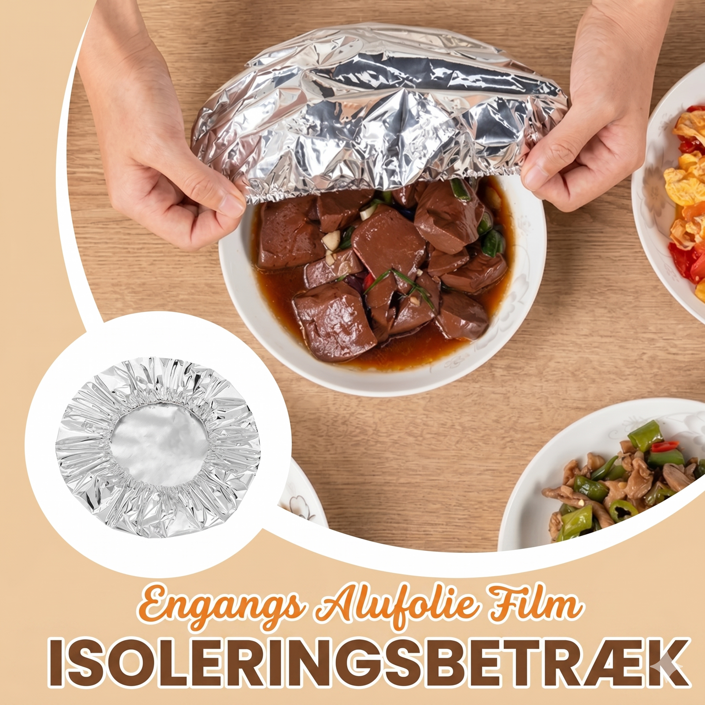 Professionelle isoleringsposer af alu-folie med mikrobølgefunktion - 50 stk. pr. sæt