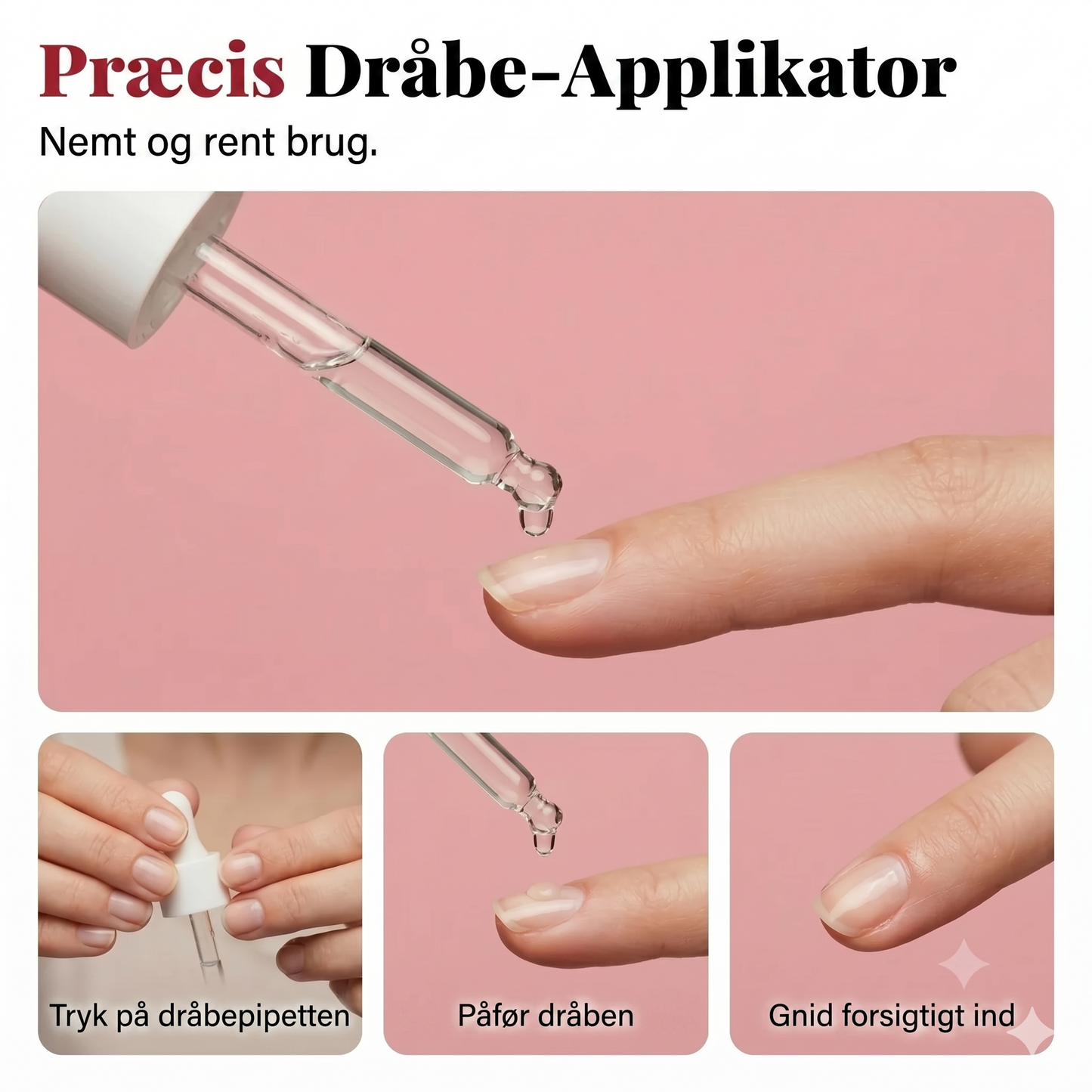 Triple-action neglepleje- og reparationssæt