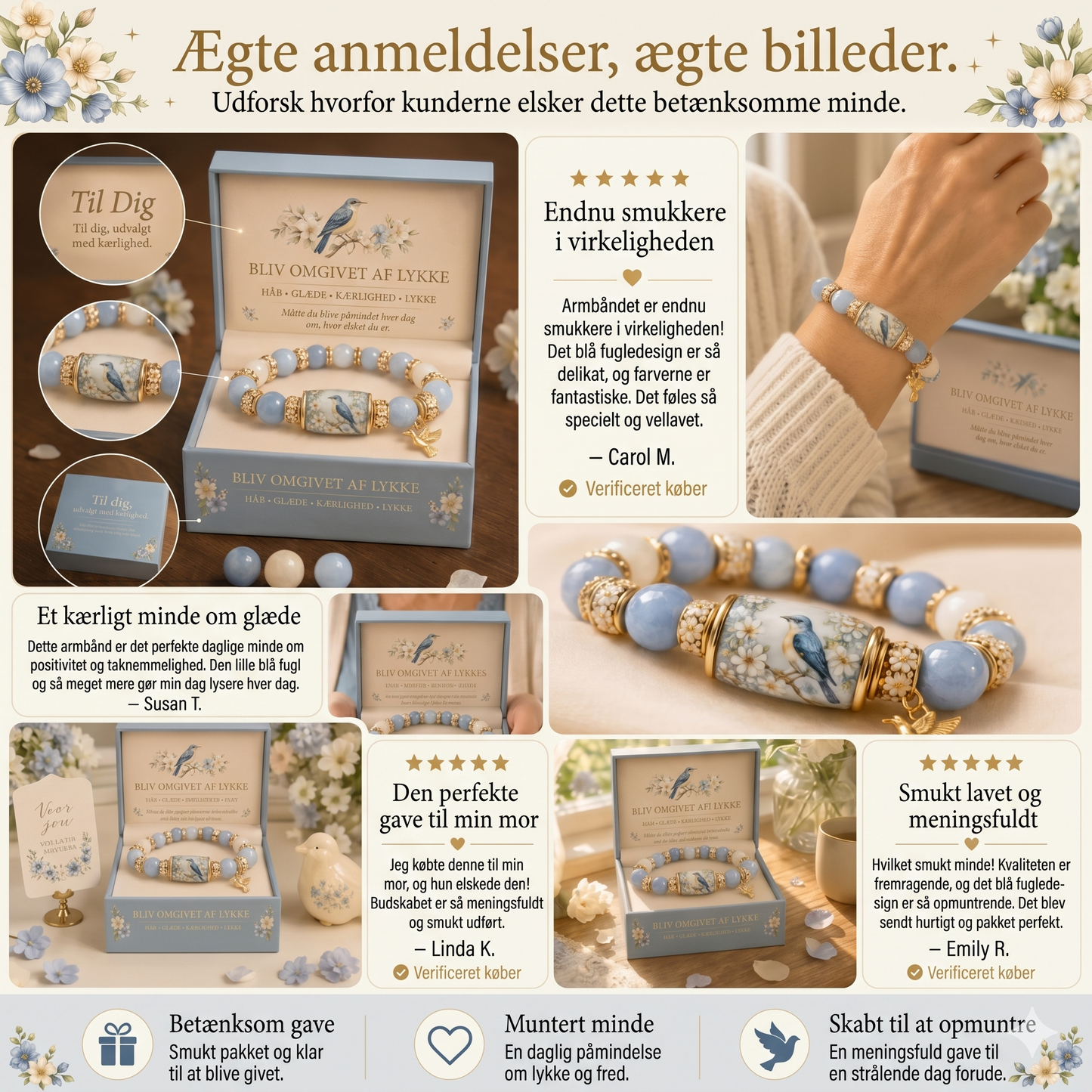 Stilfuldt Håb & Nåde armbånd