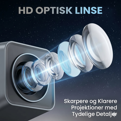 Plug & Play HD stjerneprojektor