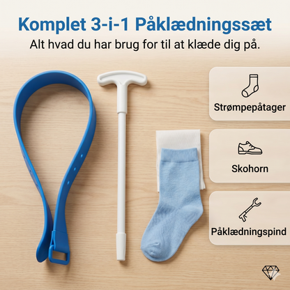 Sokkepåtrekker uden bøjning med trækløkker