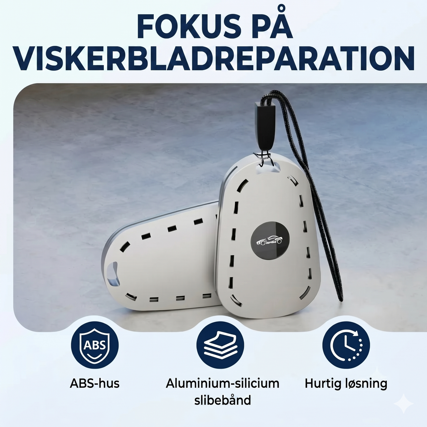 Universelt reparationsværktøj til vinduesviskere reparerer slidte gummiblade på 30 sekunder