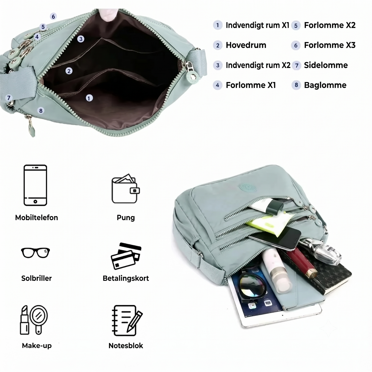Let nylon taske