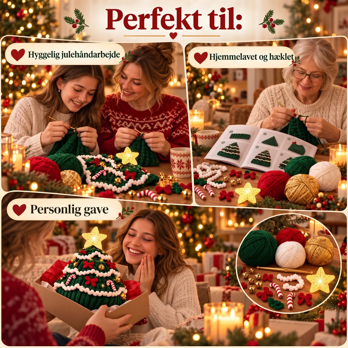 DIY-hæklesæt til juletræshue