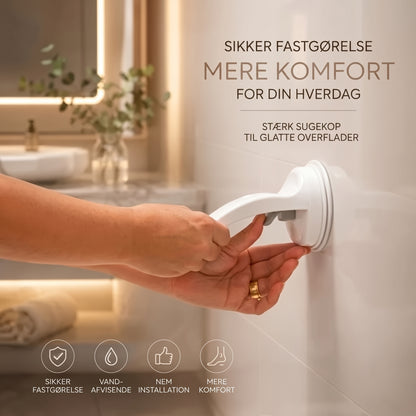 Fodstøtte til brusebad med sugekopmontering