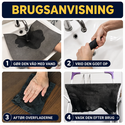 Sæt med 10 mikrofiberklude