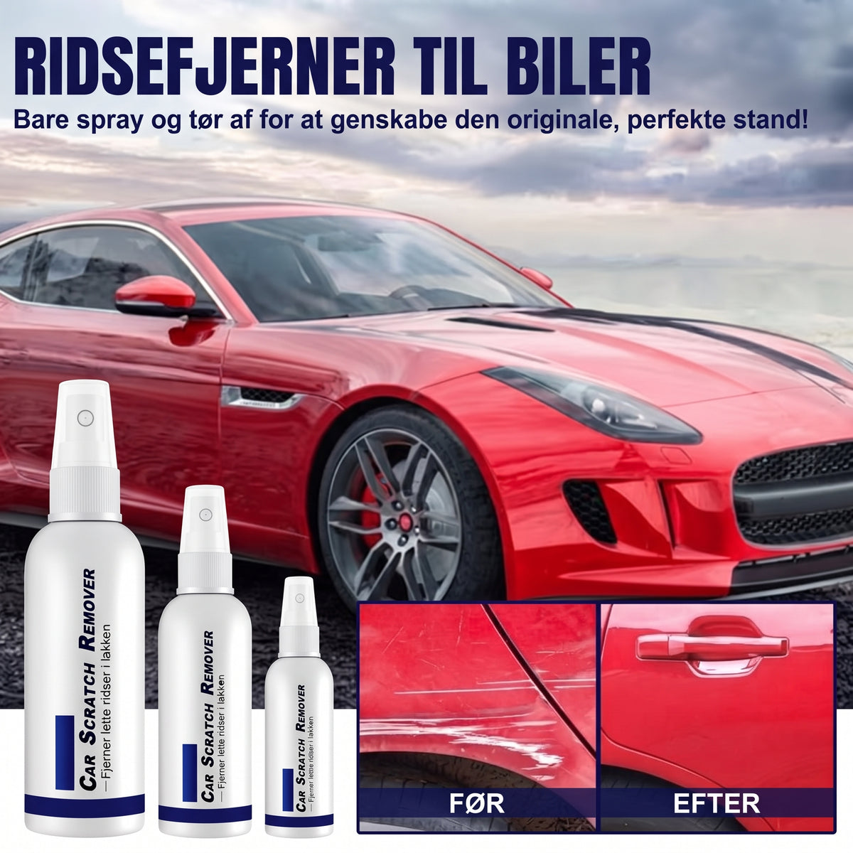 Ridsefjerner spray til bil 100 ml