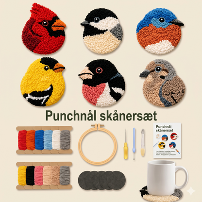 Kreativt DIY-broderisæt til bordskånere
