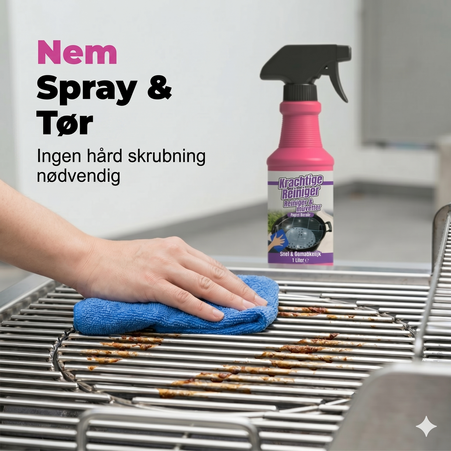 Kraftfuld affedtningsspray