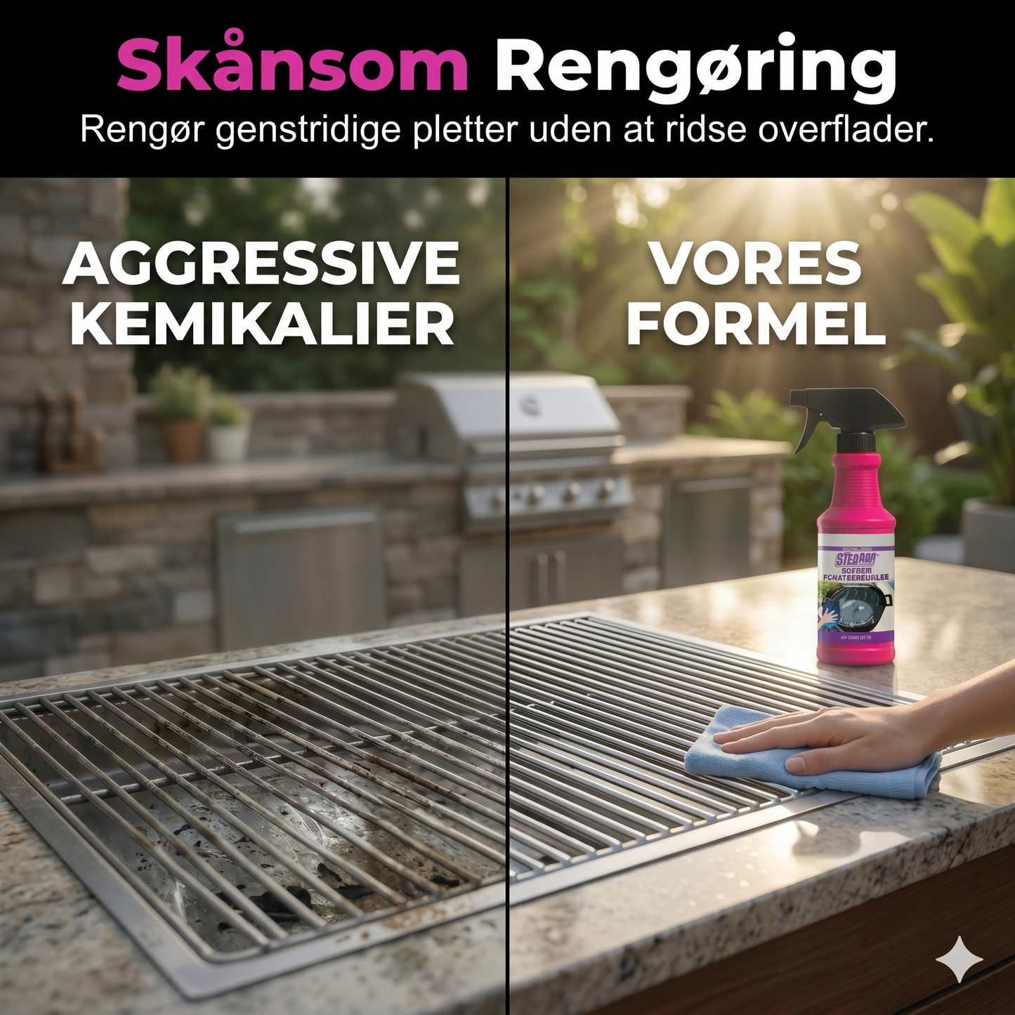 Kraftfuld affedtningsspray