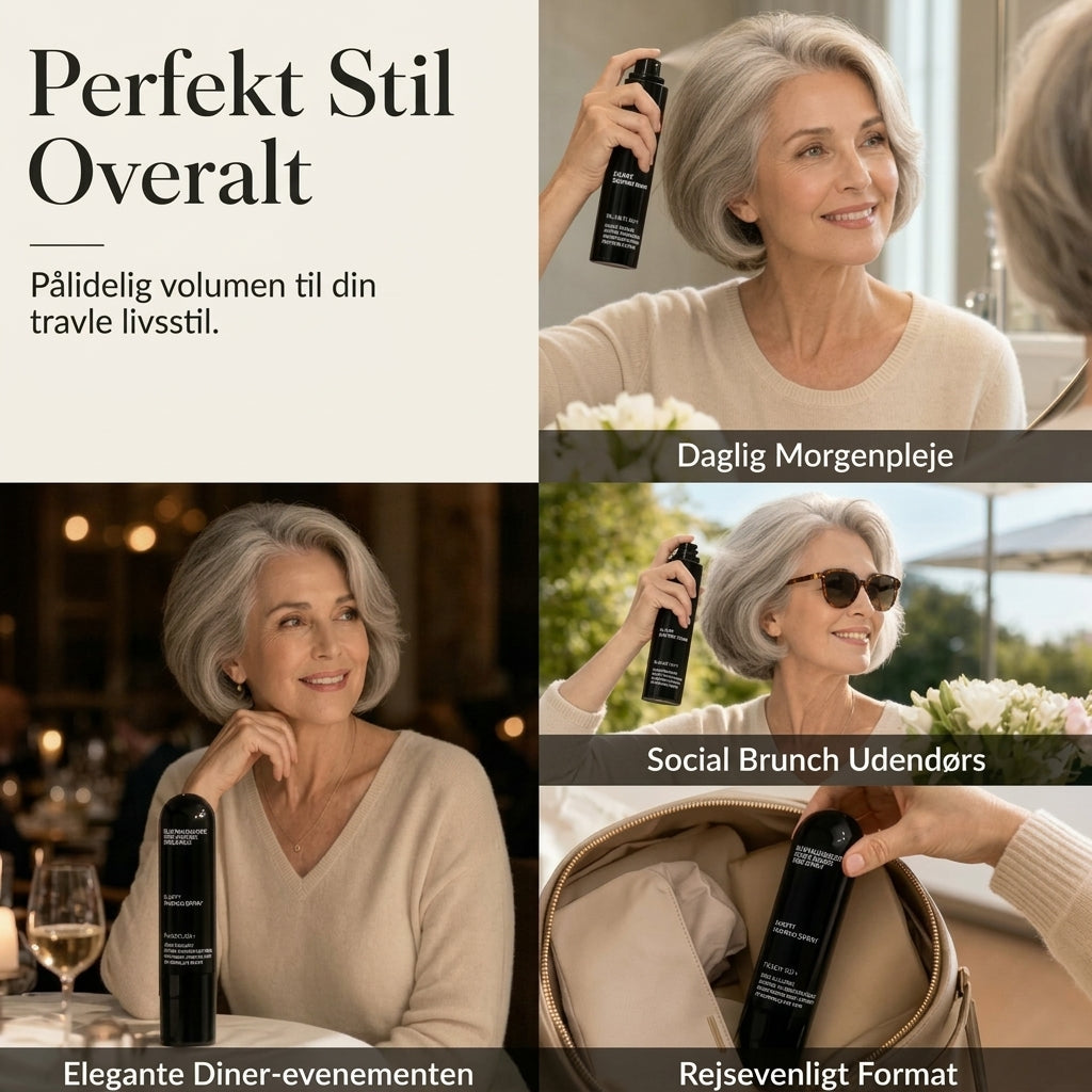 Volumengivende hårspray med ferskenduft til fint hår