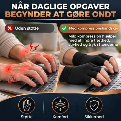 Kompressionshandsker med kobber 1 par