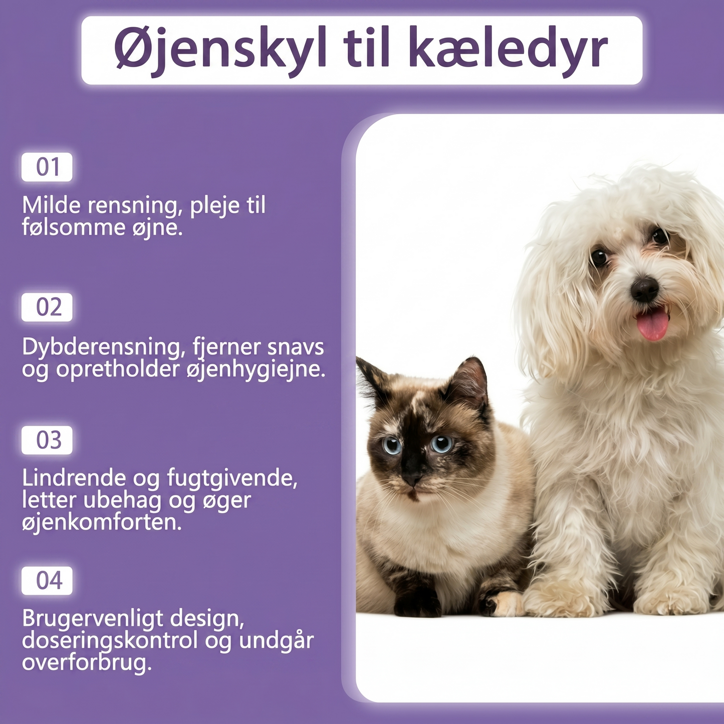 Mild øjenskyl til hunde og katte