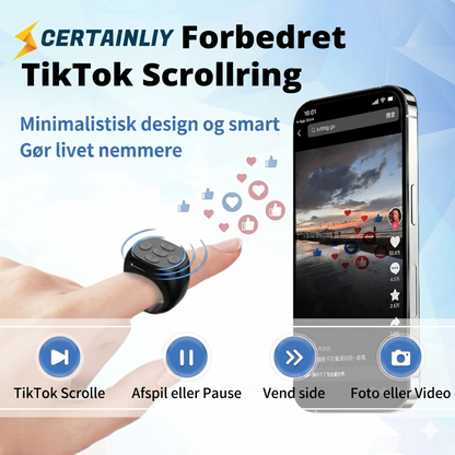 Trådløs fjernbetjening med fingertipbetjening