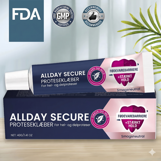 Allday Secure – stærk proteseklæber